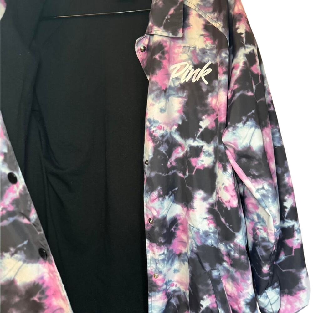 PINK Victoria's Secret Tie Dye Anorak Jacket Medium - Picture 8 of 8